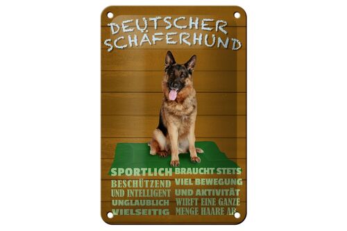Blechschild Spruch 12x18cm Deutscher Schäferhund Hund Dekoration