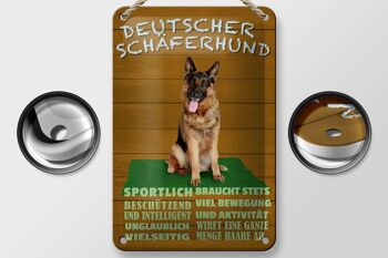 Panneau en étain disant 12x18cm, décoration de chien de berger allemand 2