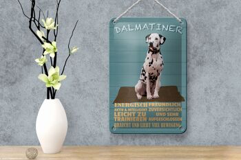 Panneau en étain disant chien dalmatien, décoration active énergétique, 12x18cm 4