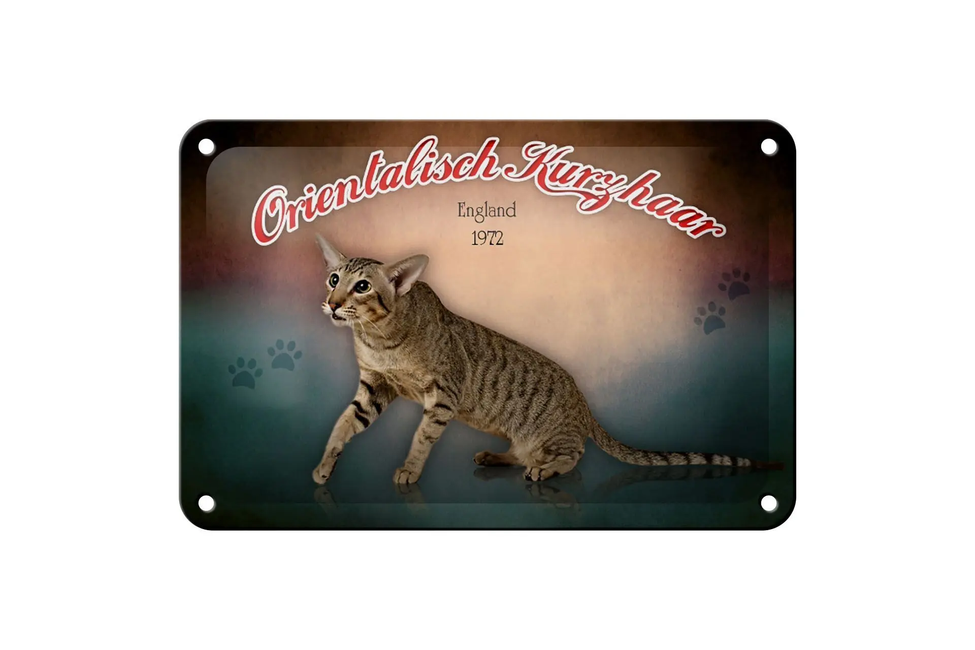 Vintage Blechschild ‚Deutscher Kurzhaar‘ – Aluminium, 20x30 Cm, Wetterfest, Mit 4 Aufhängebohrungen