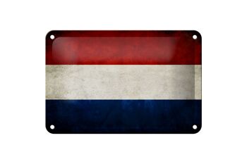 Drapeau en étain 18x12cm, décoration de drapeau des pays-bas et de la hollande 1