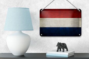 Drapeau en étain 18x12cm, décoration de drapeau des pays-bas et de la hollande 4