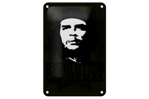 Blechschild Retro 12x18cm Revolution Che Guevara Kuba Dekoration