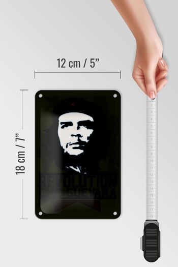 Signe en étain rétro 12x18cm, révolution Che Guevara Cuba, décoration 5