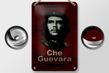 Signe en étain rétro 12x18cm, décoration du commandant Che Guevara 1928 – 1967 2
