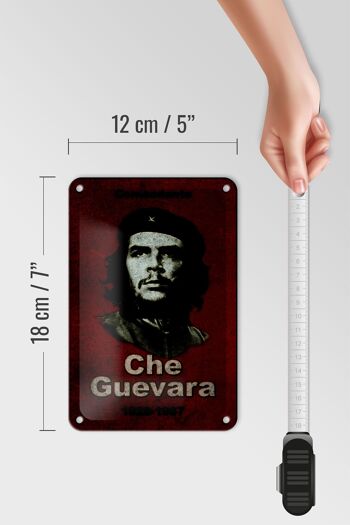 Signe en étain rétro 12x18cm, décoration du commandant Che Guevara 1928 – 1967 5
