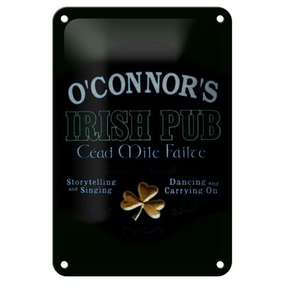 Blechschild Spruch 12x18cm O´Connor`s Irish Pub dancing Dekoration