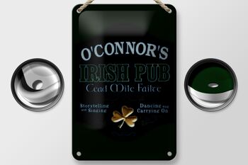 Panneau en étain disant 12x18cm, décoration de danse du pub irlandais O'Connor 2