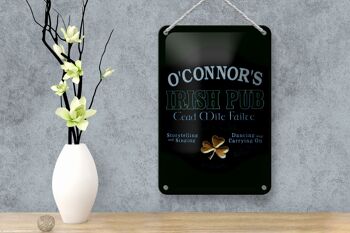 Panneau en étain disant 12x18cm, décoration de danse du pub irlandais O'Connor 4