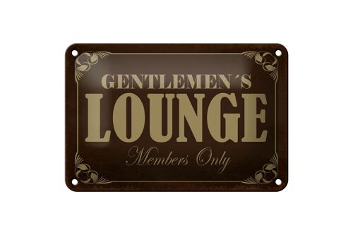 Blechschild Hinweis 18x12cm Gentelmen´s Lounge Members Dekoration