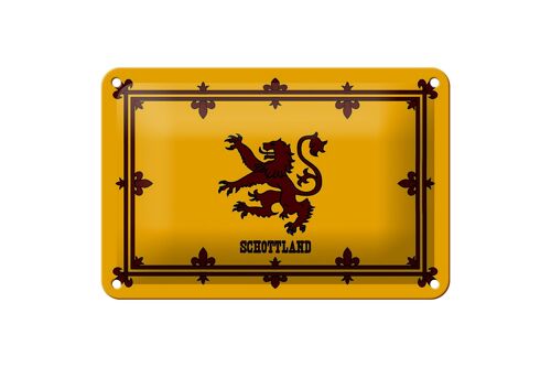 Blechschild Flagge 18x12cm Schottland Königswappen Dekoration