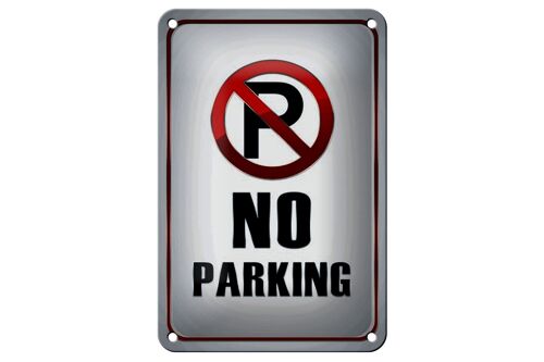 Blechschild Hinweis 12x18cm Parkplatz No Parking Dekoration
