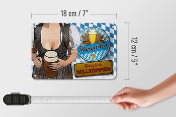 Panneau en étain indiquant 18x12cm, café en plein air, décoration de bienvenue en Bavière 5