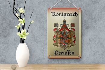 Panneau en étain disant 12x18cm, décoration du Royaume de Prusse 4