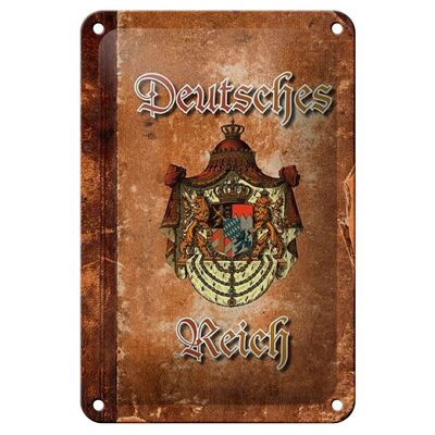 Blechschild Bayern 12x18cm Deutsches Reich Wappen Dekoration