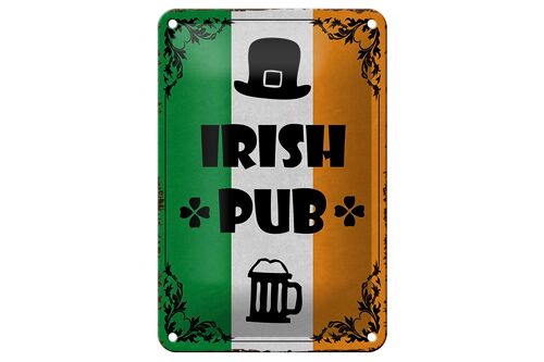Blechschild Spruch 12x18cm Irish Pub Bier Alkohol Dekoration