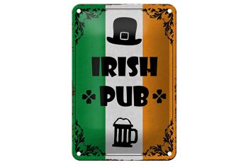 Panneau en étain disant 12x18cm, décoration d'alcool de bière de Pub irlandais 1