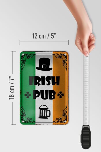 Panneau en étain disant 12x18cm, décoration d'alcool de bière de Pub irlandais 5