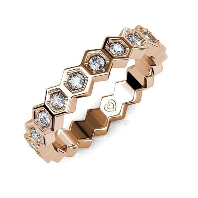 Ring Irene - Rose Gold and Crystal I MYC-Paris.com