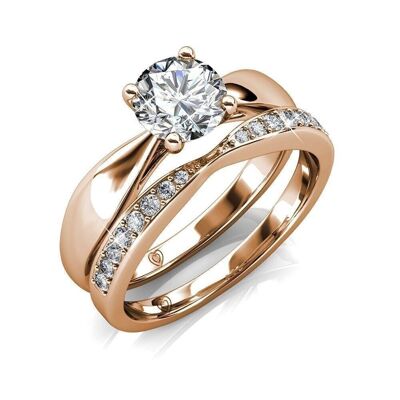 Prestige Ring - Rose Gold and Crystal I MYC-Paris.com