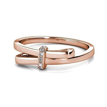 Bague Luminous Bow - Or Rosé et Cristal I MYC-Paris.com 9