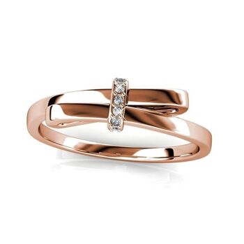 Bague Luminous Bow - Or Rosé et Cristal I MYC-Paris.com 15