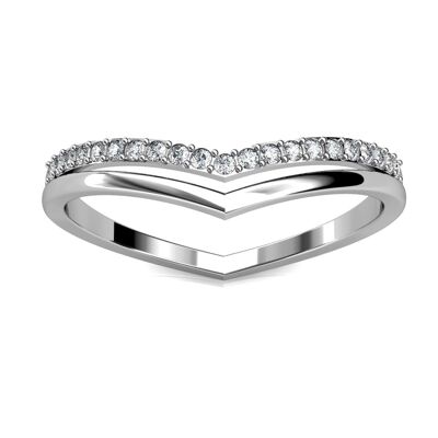 Tiryns Ring - Silver and Crystal I MYC-Paris.com