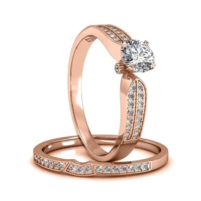 Empress Ring - Rose Gold and Crystal I MYC-Paris.com