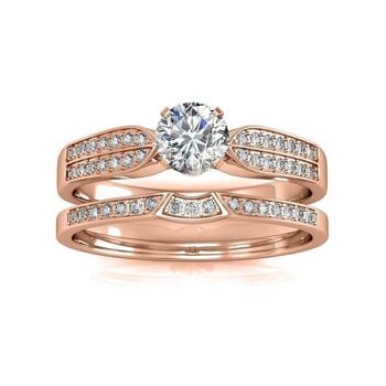 Bague Empress - Or Rosé et Cristal I MYC-Paris.com 9