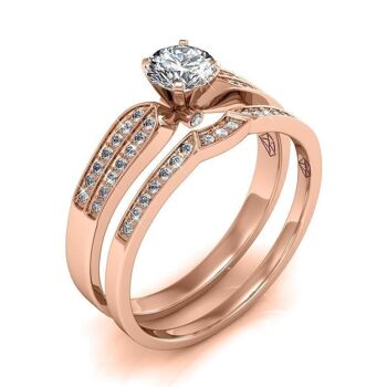 Bague Empress - Or Rosé et Cristal I MYC-Paris.com 15