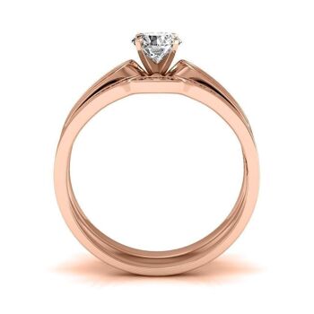 Bague Empress - Or Rosé et Cristal I MYC-Paris.com 16