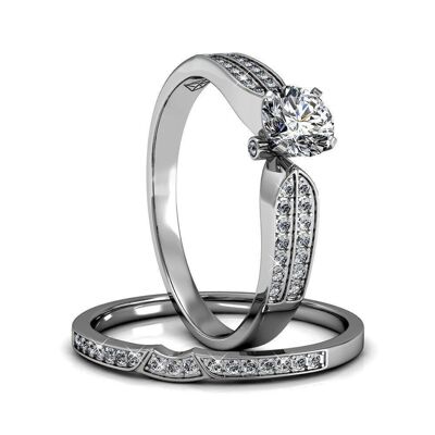 Empress Ring - Silver and Crystal I MYC-Paris.com