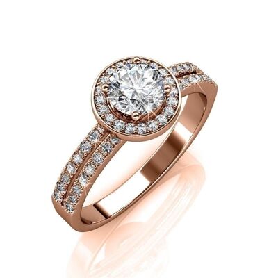 Dylis Ring - Rose Gold and Crystal I MYC-Paris.com