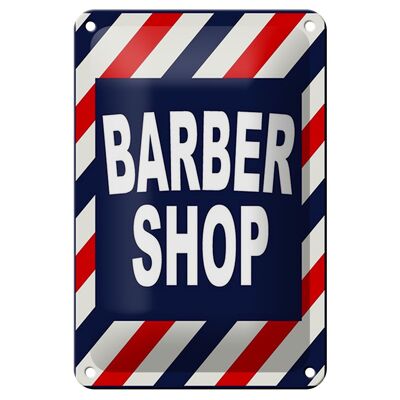 Blechschild Spruch 12x18cm Barbershop Friesur Dekoration