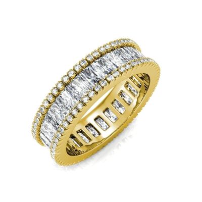 Glamor Lock Ring - Gold and Crystal I MYC-Paris.com