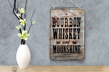 Signe en étain alcool 12x18cm, whisky Bourbon uniquement pour la plus belle décoration 4