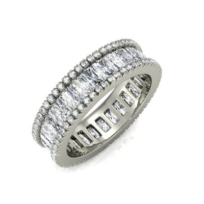 Bague Glamour Lock - Argenté et Cristal I MYC-Paris.com