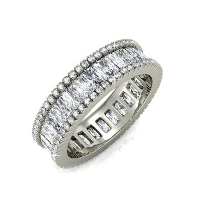Glamor Lock Ring - Silver and Crystal I MYC-Paris.com