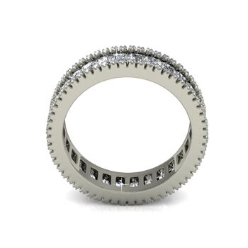 Bague Glamour Lock - Argenté et Cristal I MYC-Paris.com 15