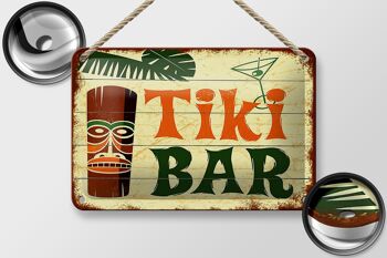 Panneau en étain indiquant 18x12cm, décoration de Cocktail TIKI Bar 2