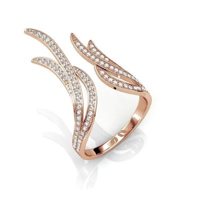 Frayel Ring - Rose Gold and Crystal I MYC-Paris.com