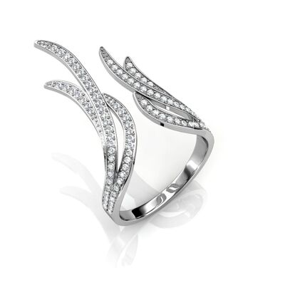 Frayel Ring - Silver and Crystal I MYC-Paris.com