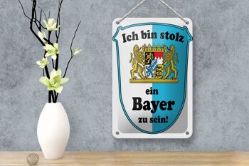 Plaque en tôle 12x18cm Je suis fier d'être une décoration bavaroise 4