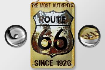 Panneau en étain rétro 12x18cm, blason Route 66 depuis 1926, décoration américaine 2