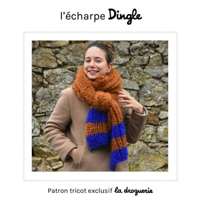 Patron tricot de l'écharpe femme "Dingle"