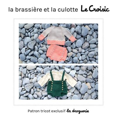 Patrón de tejido para el sujetador y la braguita “Le Croisic”