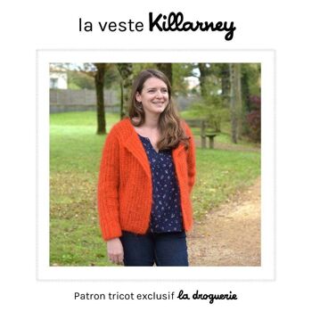 Patron tricot de la veste femme "Killarney" 1