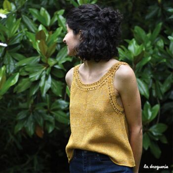 Patron tricot du débardeur femme "Cala Bassa" 2