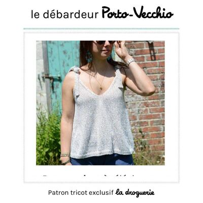 Patrón de tejido para la camiseta de tirantes de mujer “Porto-Vecchio”