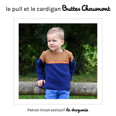 Patrón de tejido para jersey y cárdigan “Buttes Chaumont”